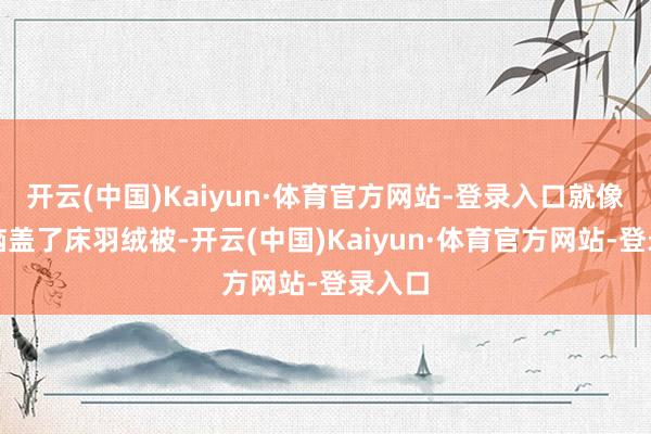 开云(中国)Kaiyun·体育官方网站-登录入口就像给大脑盖了床羽绒被-开云(中国)Kaiyun·体育官方网站-登录入口