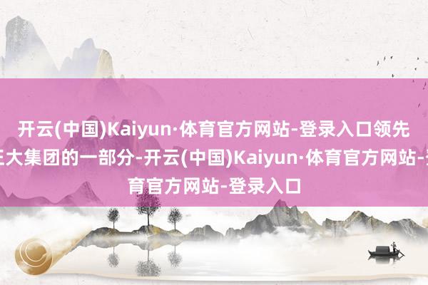 开云(中国)Kaiyun·体育官方网站-登录入口领先是算作正大集团的一部分-开云(中国)Kaiyun·体育官方网站-登录入口