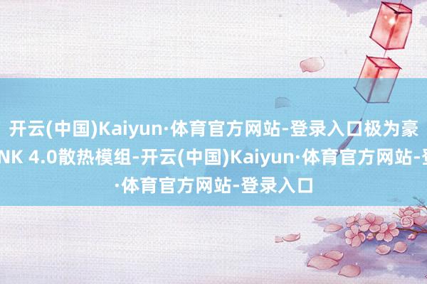 开云(中国)Kaiyun·体育官方网站-登录入口极为豪华的PUNK 4.0散热模组-开云(中国)Kaiyun·体育官方网站-登录入口