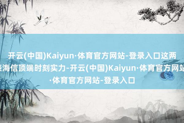 开云(中国)Kaiyun·体育官方网站-登录入口这两颗芯片代表海信顶端时刻实力-开云(中国)Kaiyun·体育官方网站-登录入口