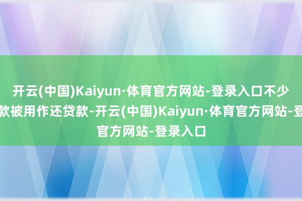 开云(中国)Kaiyun·体育官方网站-登录入口不少外币入款被用作还贷款-开云(中国)Kaiyun·体育官方网站-登录入口