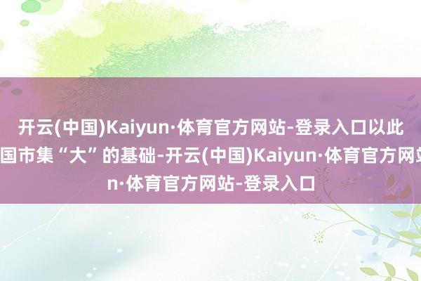 开云(中国)Kaiyun·体育官方网站-登录入口以此握住夯实我国市集“大”的基础-开云(中国)Kaiyun·体育官方网站-登录入口